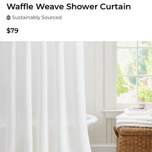 Pottery Barn Waffle Weave Shower Curtain
